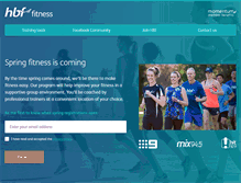 Tablet Screenshot of hbffitness.com.au